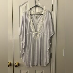 NWT Jones New York Womens Medium Cover Up White Swim
